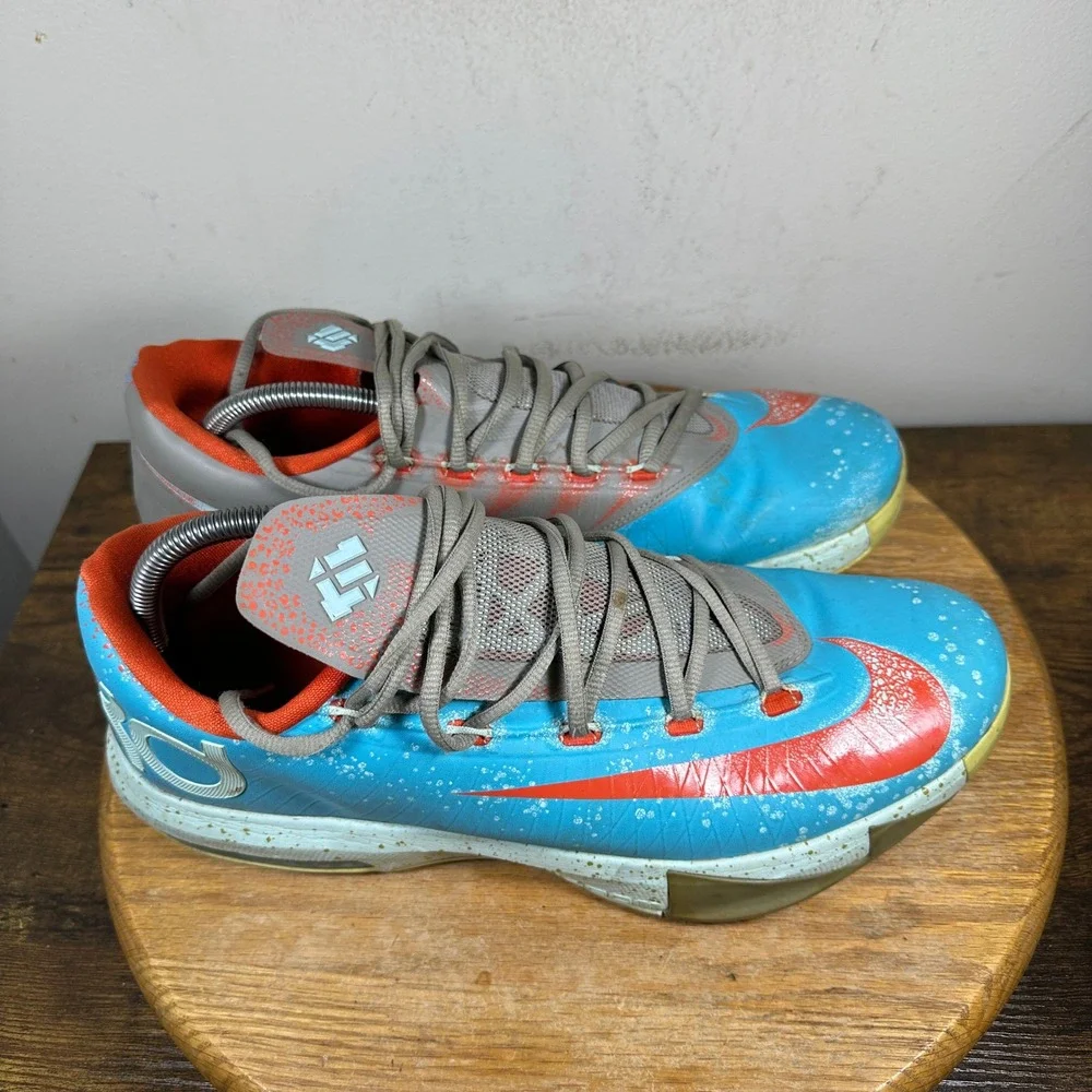 Nike KD VI 6 Meteorology Kevin Durant Basketball Shoes Orange 599424-400